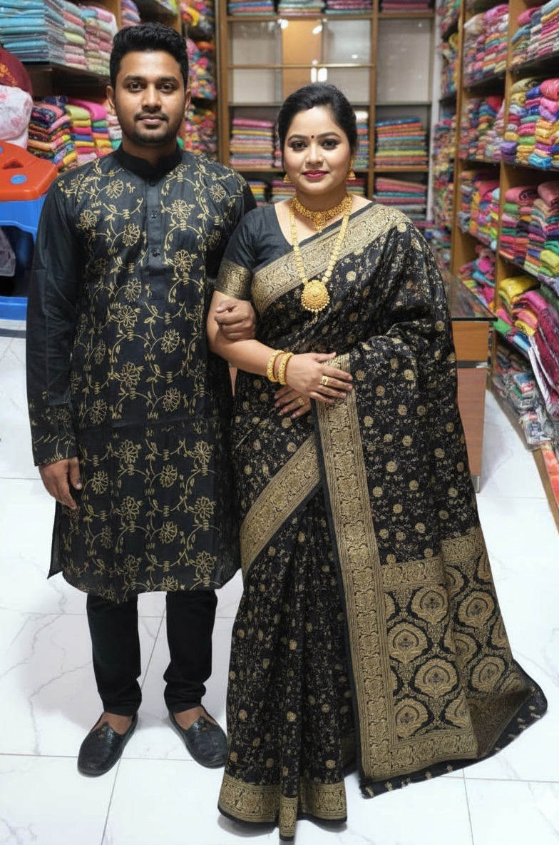 Sharee Panjabi Couple Dress with Blouse Piece