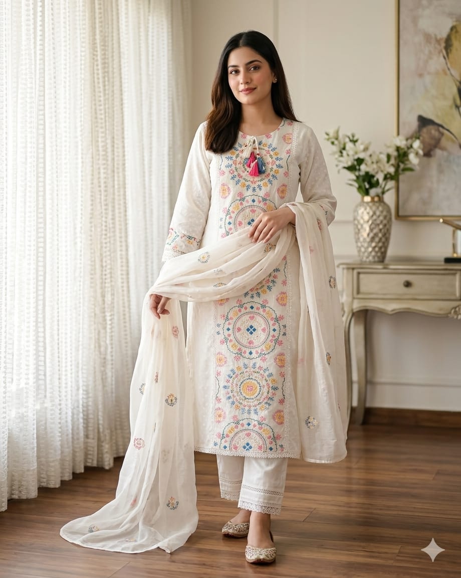 Eid Special Embroidery Three Piece